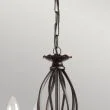ELSTEAD ARTISAN ART3 BLACK 3Lt Chandelier/Semi-Flush