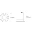 ONE LIGHT 10105ALG/W Jalia biały wpust z oprawką GU10 MR16 50W dark light