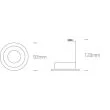 ONE LIGHT 10105ALG/B Jalia wpust z oprawką GU10 MR16 50W dark light