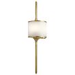 ELSTEAD Mona KL-MONA-L-NBR 2 Light Wall Light - Natural Brass
