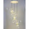 King Home XCP9148-3A Lampa wisząca CAPRI DISC 3 złota - 180 LED, aluminium, szkło