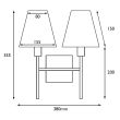 ELSTEAD LUCERNE HQ/LUCERNE 2LT 2Lt Wall Light