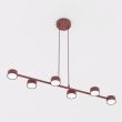 EMIBIG 1706/6 MEGARA 6 BURGUNDY Lampa wisząca