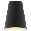 RENDL R11597 CONNY 25/30 abażur do lampy stołowej Polycotton czarna/złota folia max. 23W