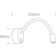 ONE LIGHT 65738A/B/W Stamna czarna przyłóżkowa oprawa COB LED 3000K 3W IP20