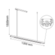 ANTIGO Lampa wisząca Hakoda - Biała (1300 mm) 4000K 8657