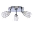 CANDELLUX 98-13408 SHIBA LAMPA SUFITOWA PLAFON CHROMOWY 3X15W G9 KLOSZ BEZBARWNY