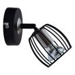 CANDELLUX 91-54319 ZONK LAMPA KINKIET 1X3W LED GU10 CZARNY MATOWY + SATYNA NIKIEL