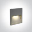ONE LIGHT 68068A/G/W Lapas szary wpust ścienny LED 3000K 3W IP65