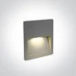 ONE LIGHT 68068A/G/W Lapas szary wpust ścienny LED 3000K 3W IP65