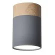 CANDELLUX 2284262 TUBA LAMPA SUFITOWA 1X15W GU10 6,8/10 SZARY+DREWNO