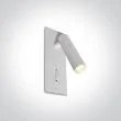 ONE LIGHT 65746R/W/W Kandila 3 biała przyłóżkowa regulowana oprawa COB LED 3000K 3W IP20