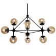Step into design ST-9047-10 amber Lampa wisząca ASTRIFERO-10 bursztynowo czarna 90 cm