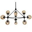 Step into design ST-9047-10 amber Lampa wisząca ASTRIFERO-10 bursztynowo czarna 90 cm