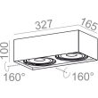 AQFORM 40202 SQUARES mini 111x2 QRLED natynkowy