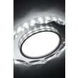 CANDELLUX 2263939 SSP-25 CH/TR+WH 8W LED 230V RING LED BIAŁY oczko sufitowe lampa sufitowa OKRĄGŁA SZLIF SZKŁO TRANSPARENTNE
