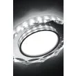 CANDELLUX 2263939 SSP-25 CH/TR+WH 8W LED 230V RING LED BIAŁY oczko sufitowe lampa sufitowa OKRĄGŁA SZLIF SZKŁO TRANSPARENTNE
