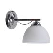 CANDELLUX 21-22691 FILONA LAMPA KINKIET CHROMOWY 1X40 E27 KLOSZ BIAŁY