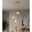 EMIBIG 1677/3PREM KAKI 3PREM WHITE LAMPA WISZĄCA