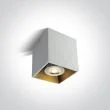 ONE LIGHT 12105TA/W Sinasos biała oprawa sufitowa z oprawką GU10 MR16 10W