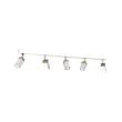 MILAGRO MLP7480 Lampa sufitowa SOLO SAWN WHITE / PATINATED WOOD 5x mini GU10