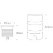 ONE LIGHT 69056C/W Lakkos aluminiowy wpust COB LED 3000K 9W IP67