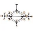 Step into Design ST-9047-21 Lampa wisząca ASTRIFERO-21 bursztynowo czarna 165 cm