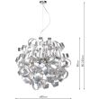 DAR RAW1250 RAWLEY 12LT RIBBON PENDANT ALUMINIUM FINISH