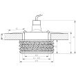 CANDELLUX 2227375 SK-80 CH/TR MR16 1X50W CHROM  oczko sufitowe  lampa sufitowa