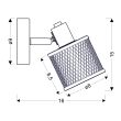 CANDELLUX 91-81377 LAMPA KINKIET CANABERA KAWOWE ZŁOTO 1X40W E14 KLOSZ BURSZTYNOWY