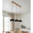 EMIBIG 1667/3 KIVI 3 BLACK LAMPA WISZĄCA