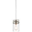 ELSTEAD Brinley KL-BRINLEY-MP-NI 1 Light Mini Pendant - Brushed Nickel