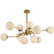 MAYTONI MOD221-PL-12-G Modern Erich Chandelier Brass