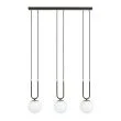 EMIBIG 1112/3 LAMPA WISZĄCA GLAM 3 BLACK/OPAL