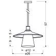 CANDELLUX 31-43108 LOFT ZWIS 1X60W E27 CZARNY