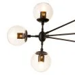 Step into Design ST-9047-10 transparent Lampa wisząca ASTRIFERO-10 transparentno czarna 90 cm