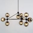 Step into design ST-9047-10 amber Lampa wisząca ASTRIFERO-10 bursztynowo czarna 90 cm