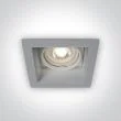 ONE LIGHT 51105D/G Platania szary wpust z oprawką GU5.3 MR16 dark light