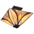 ELSTEAD Asheville QZ-ASHEVILLE-SF 2 Light Semi-Flush