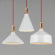 Step into Design ST-5097B Lampa wisząca NORDIC WOODY biało-drewniana 35 cm