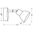 CANDELLUX 91-67524 ROY LAMPA KINKIET 1X5W LED COB GŁÓWKA OKRĄGŁA 1E Z PRZEGUBEM KD SYSTEM BIAŁY