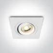 ONE LIGHT 51105ABG/W Korifoudi biały wpust z oprawką GU10 MR16