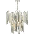 DAR ODI0620 ODILE 6LT 2 TIER PENDANT CHAMPAGNE GOLD CRYSTAL