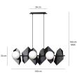 EMIBIG 636/6 LAMPA WISZĄCA DRIFTON 6 BLACK
