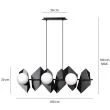 EMIBIG 636/6 LAMPA WISZĄCA DRIFTON 6 BLACK