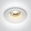 ONE LIGHT 10105DG/W Filousa biały wpust z oprawką GU10 MR16 50W dark light