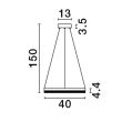 LUCES EXCLUSIVAS LE43555 ACACIO lampa wisząca