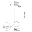 ANTIGO Lampa wisząca Agaro 27 - Złota (270 mm) 4000K 5317