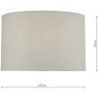 DAR FUN1339 GREY COTTON SHADE FOR FUN4239