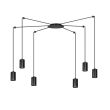 EMIBIG 524/6 LAMPA WISZĄCA TRAKER 6 BL/BLACK